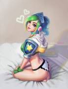 Digital Airbrush Painting of Arcade Riven cosplay [DavidPan][Danielle]