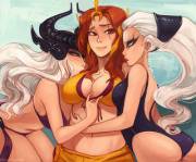 Syndra x Leona x Diana