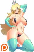 Rosalina shows off her new swimsuit (Maniacpaint)[Princess Rosalina, Super Mario Galaxy]