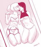 Selfie Time with Marceline and Princess Bubblegum (SirDooblie)