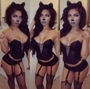 Blue lipstick