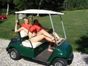 On the Golf Course... wearing life preservers?