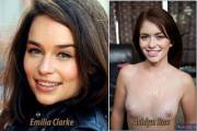 Emilia Clarke (Daenerys Targaryen of Game of Thrones) and Ashlyn Rae