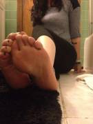 After work feet with some heel kisses. :)