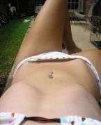 cute belly button piercing 