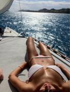 on a boat