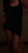 My little black dress in low lighting.