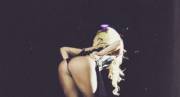 Lady Gaga feeling her Asshole (gif)