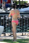 Katy Perry's butt in a pink bikini