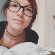 Cute girl with a cat