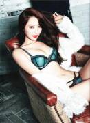 K-Pop Idol Kyungri in lingerie