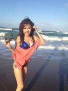 At the beach