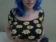 Blue hair flashing