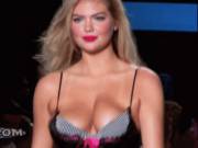 Kate Upton bouncing along the catwalk