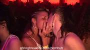 Sexy Club Girls Kissing