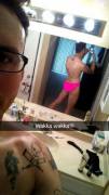 [M]y Jackass snapchat from 6'5"