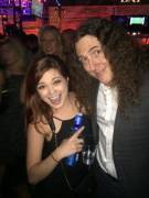 Tessa with Weird Al at a party