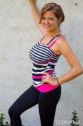 Tessa Fowler in workout gear