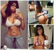 Mia Khalifa is a biggest porn star in the world. she's a big boobs.