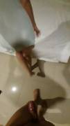 Night passionate sex in the hotel 