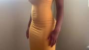 Yellow dress Booty Bulge x