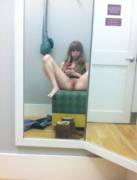 Dirty selfie in dressing room