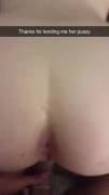 My SO enjoyed this stranger sending him snaps fucking me