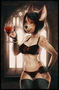 A glass of wine [F] (Iskra)