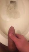 It's hard to pee with a boner, but I couldn't help it