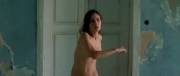 Naked and trying to cover up