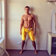 Yellow football pants