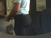 This guy at my work always wears tight pants to show off his perfect bubble butt