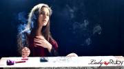 Smoking and playing with my hair !