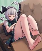 Little Youmu fell asleep