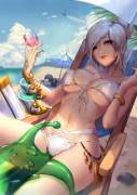 Pool Party Riven and a comfy Zac (Cian Yo)