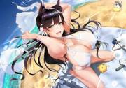 Atago at the beach