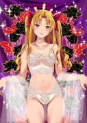 Ereshkigal in White Lingerie
