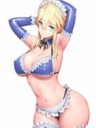 Larturia in Maid Lingerie