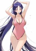 Raikou tying her Hair