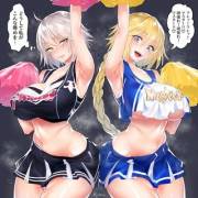 Cheerleaders Jeanne &amp; Jalter