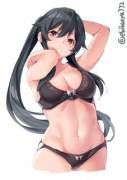 Yahagi in lingerie