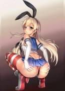 Shimakaze grabbing the Ass