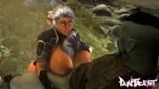 Giving an Orc a titjob (OnagiArt)