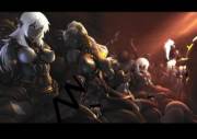 Dark Elves ravaged by their Orc captors (mikoyan)