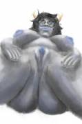 Vriska standing over you.