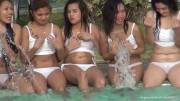 Angeles City Girls Wet T-Shirt Twerking Contest Bikini Pool Party