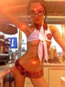 Skirt/Tie/Glasses