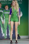 Green jumpsuit