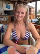 Amazing blonde in bikini