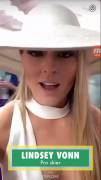 Did Lindsey Vonn just slip a nip at the KY Derby?